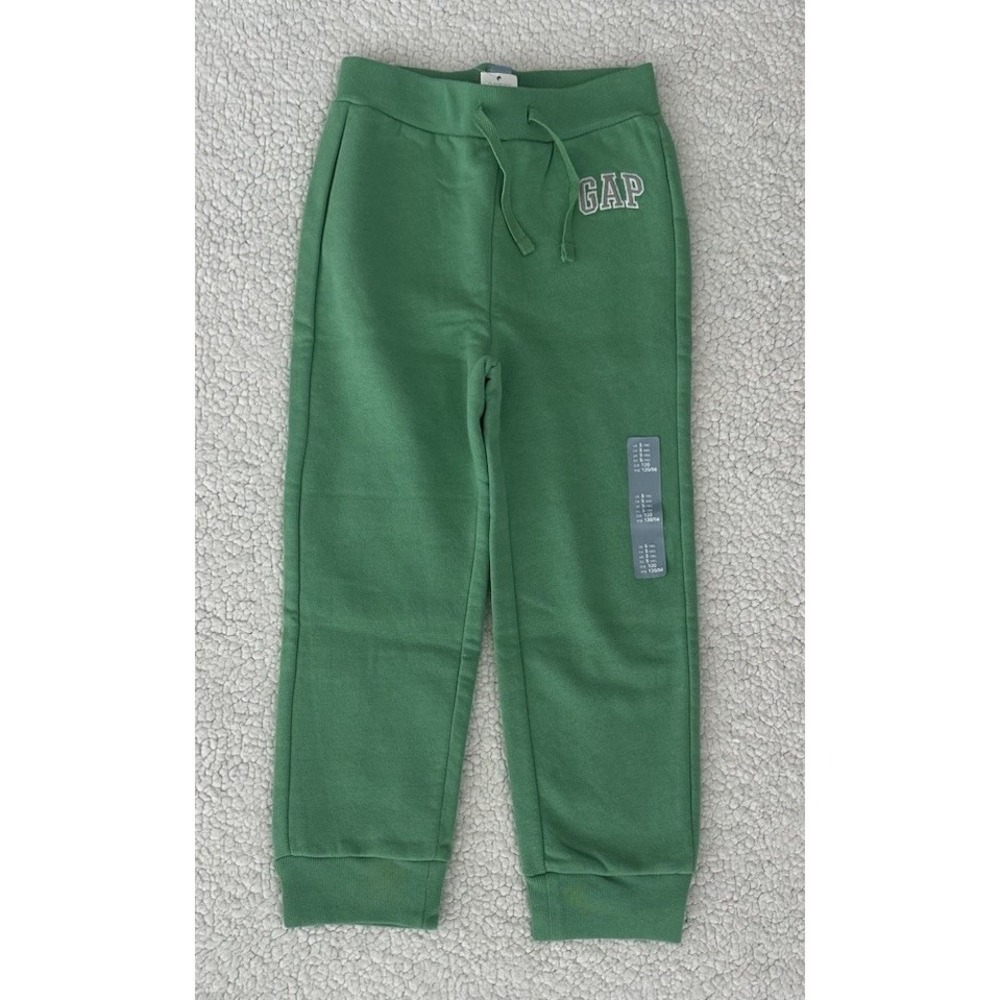 NEW Gap Green Sweatpants Joggers Adjustable Waist Cotton Blend Toddler Size 5